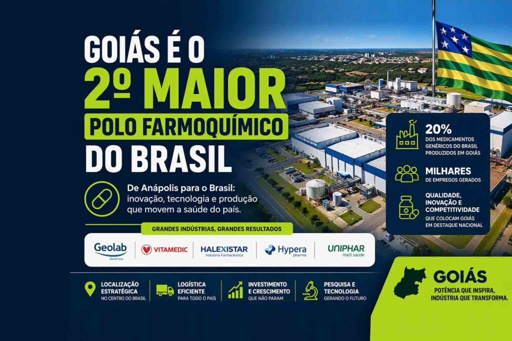 Goiás já é o 2º maior polo farmoquímico do Brasil e produz 20% dos genéricos do país